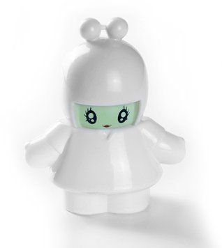 Флакон стеклянный для парфюмерии под закрутку "Toy-white" белый, 25 мл, горло 10 мм комплект (флакон + распылитель + крышка) 2322832-02-HU фото