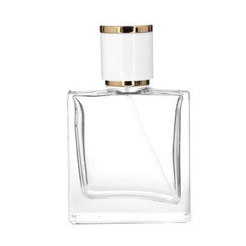 Парфюмерный флакон 50 мл под завальцовку и самозащелку Viera 50 ml с крышкой Twist white gold hat 2204914-01+2422905-01 фото