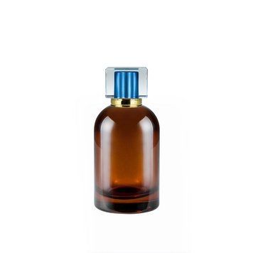 Флакон Orris-brown полупрозрачный 100 ml с крышкой &laquo;Vip gold blue&raquo; 2204912-03+2404739-04 фото