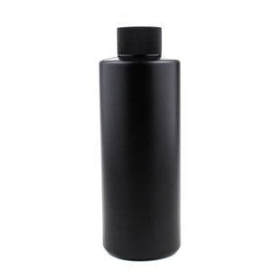 Пластиковий HDPE чорний флакон "Астра" 200 мл стандарту 24/410 з чорною кришкою 2800002-03+2905010-01 фото