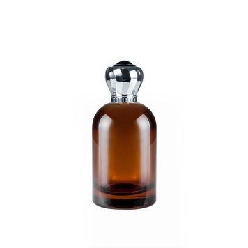 Флакон Orris-brown полупрозрачный 100 ml с крышкой &laquo;Versay silver&raquo; 2204912-03+2404790 фото