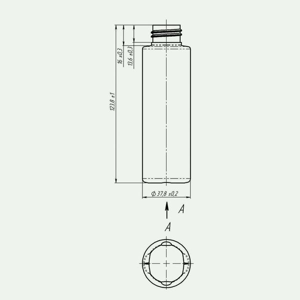 Пластиковий (HDPE) чорний флакон 24/410 "Астра 100 мл з білою кришкою-крапельницею 2805938-03+2900005-01 фото