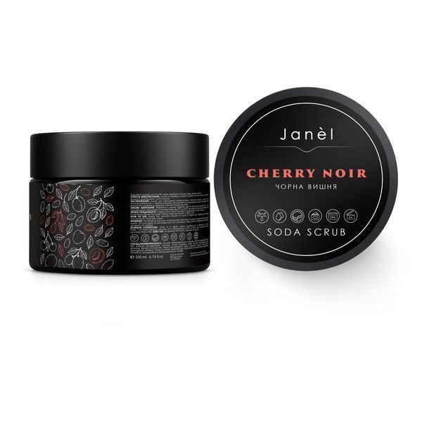 Содовый скраб Janel - Cherry Noir (Черная вишня) 200 мл SSC-01-A-200 фото