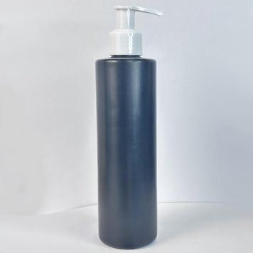Пластиковый (HDPE) черный флакон &laquo;Астра&raquo; 250 мл стандарта 24/410 с белым дозатором с помповой системой 2805940-03+2904703-04 фото