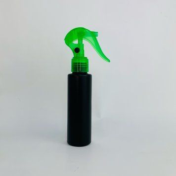 Пластиковый (HDPE) черный флакон 24/410 &laquo;Астра 100 мл с зеленым триггером &laquo;Plain-SG&raquo; 2805938-03+2900017-04 фото