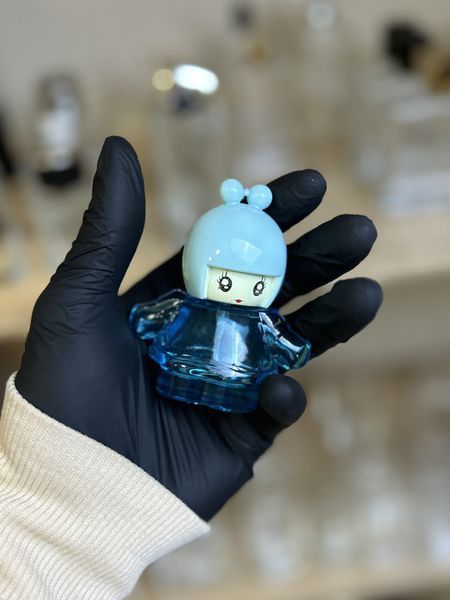 Голубой флакон для парфюмерии "TOY" 25 мл закрутка, комплект (флакон+распылитель+крышка) 2322832-04 фото