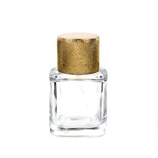 Парфюмерный флакон 30 мл под завальцовку и самозащелку Faust с крышкой Metz gold 2222895+2404794-01 фото