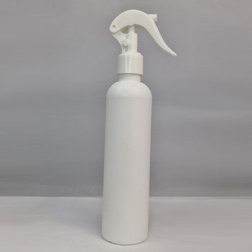 Пластиковий (HDPE) білий флакон 24/415 "Гелія" 250 мл з білим триггером "Plain-SG" 2805941-01+2900017 фото