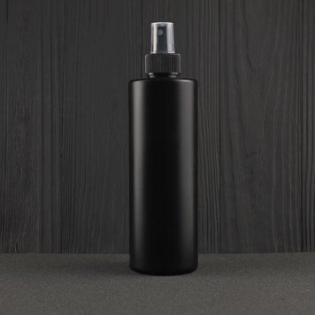Пластиковый HDPE черный флакон "Астра" 400 мл стандарта 28/410 с черным распылителем 2823145-03+2905925-01 фото