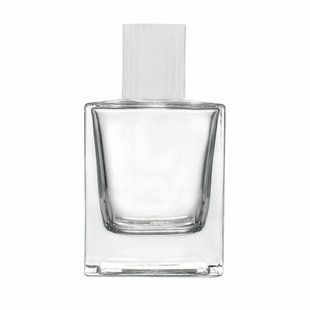 Прозрачный флакон Viera 50 ml Type 1 стеклянный, горло 15 мм с крышкой "Wood-plastic white type 3" 2204914+2404990-05 фото