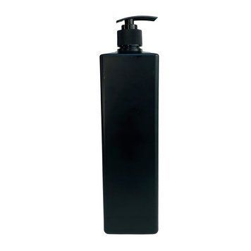 Пластиковый (HDPE) черный флакон 28/410 "Квадрат" 1000 мл с черным дозатором 2899902-03+2905975 фото
