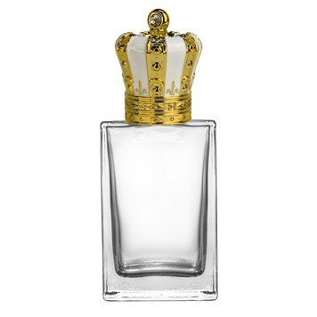 Парфюмерный флакон 65 мл под завальцовку и самозащелку "President" с крышкой "Coronet White Gold" 2206500+2400119 фото
