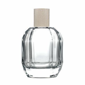 Флакон Emily 100 мл стеклянный с крышкой &laquo;Wood-plastic beige type 3&raquo; 2210528+2404990-04 фото