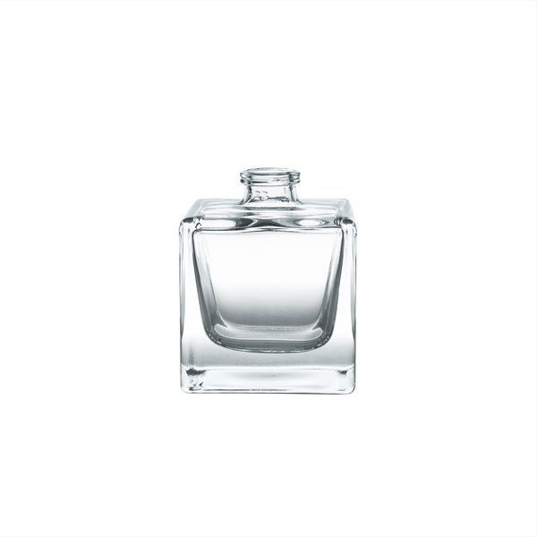 Флакон Cube 30 ml скляний, горло 15 мм з кришкою "Wood-plastic black type 3" 2203000-10+2404990-03 фото