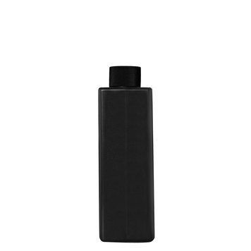 Пластиковый (HDPE) черный флакон &laquo;Квадрат&raquo; 250 мл стандарта 24/410 с черной крышкой с пробкой 2825000-03+2905010-01 фото