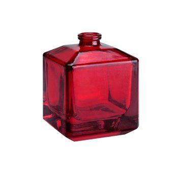Флакон "Pure cube-red type 2" 60 ml червоний скляний, горло 15 мм 2206000-02-HU фото