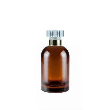 Флакон Orris-brown полупрозрачный 100 ml с крышкой &laquo;Picasso gold ring&raquo; 2204912-03+2404921 фото