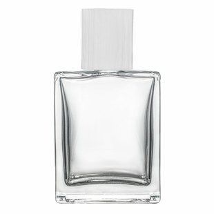 Флакон Viera 50 ml скляний, горло 15 мм з кришкою "Wood-plastic white type 3" 2204914-01+2404990-05 фото