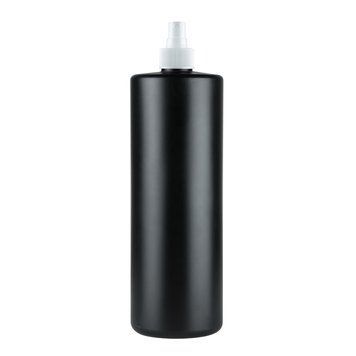 Пластиковий HDPE чорний флакон "Астра" 1000 мл стандарту 28/410 з білим розпилювачем 2805945-03+2905925 фото