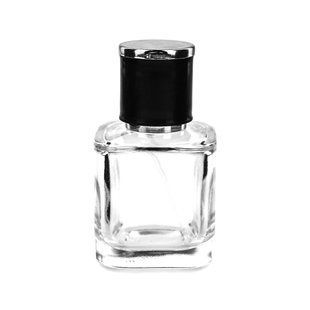Парфюмерный флакон 30 мл под завальцовку и самозащелку Faust с крышкой Twist black silver hat 2222895+2422905-03 фото