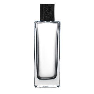 Флакон Calvin high 50 ml скляний, горло 15 мм з кришкою "Wood-plastic black type 3" 2210532-01+2404990-03 фото