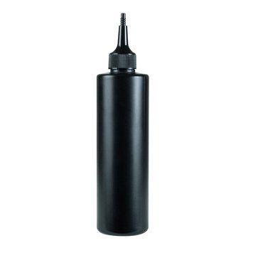 Пластиковый (HDPE) черный флакон "Астра" 250 мл стандарта 24/410 с крышкой капельницей 2805940-03+2900005 фото