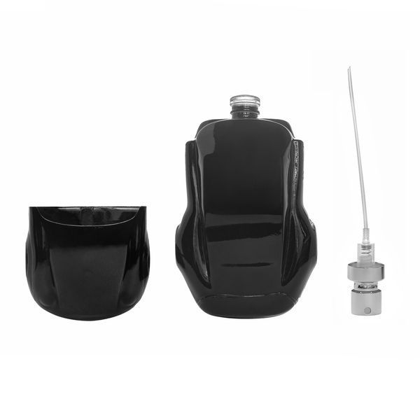 Флакон под завальцовку Racer Black 60 ml стеклянный, горло 15 мм (флакон+распылитель+крышка) 2206001 фото