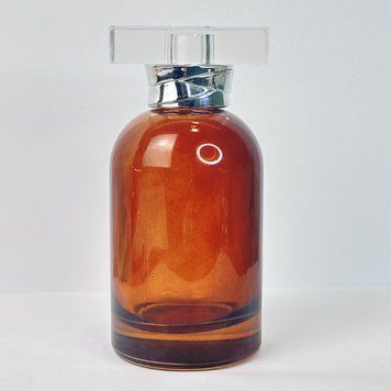 Флакон Orris-brown полупрозрачный 100 ml с крышкой Lx Silver 2204912-03+2404737 фото