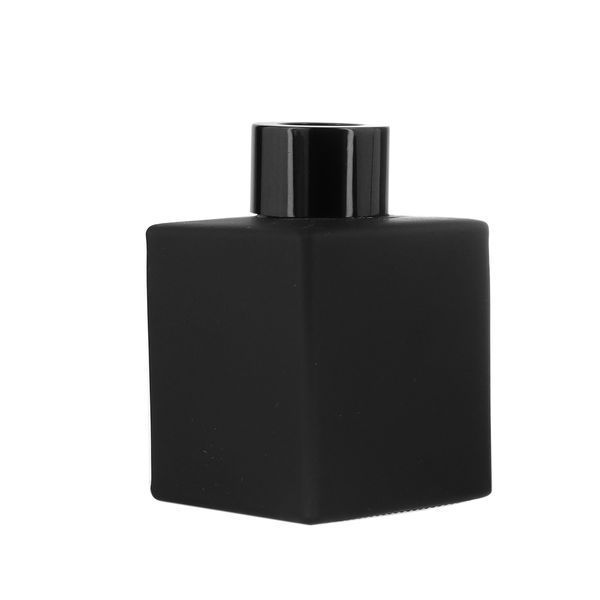 Флакон для аромадиффузора 100 мл черный матовый "Square-black mate" с черной металлической крышкой 3002574-02+3104700-04+P00 фото