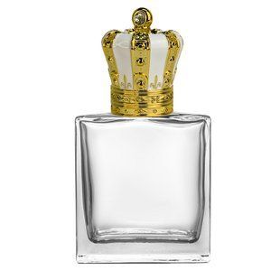 Парфумерний флакон 50 мл під завальцювання та самозащіпку Marbel з кришкою "Coronet White Gold" 2205001-10+2400119 фото