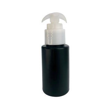 Пластиковий (HDPE) чорний флакон 24/410 "Астра" 50 мл з білим дозатором Soft-SM 2822775-03+2900027 фото