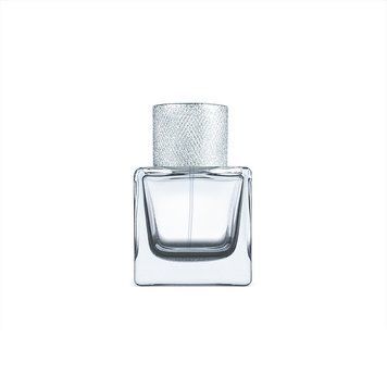 Парфюмерный флакон 30 мл под завальцовку и самозащелку Cube с крышкой Metz silver 2203000-10+2404794 фото
