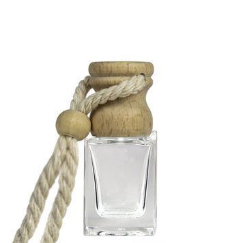 Флакон "Gin" для ароматизатора в авто 10 мл с деревянной крышкой тип 3 2301114+3104837-02+P01 фото