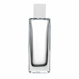 Флакон Calvin high 50 ml скляний, горло 15 мм з кришкою "Wood-plastic white type 3" 2210532-01+2404990-05 фото