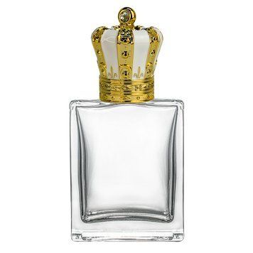 Парфюмерный флакон 50 мл под завальцовку и самозащелку Viera 50 ml с крышкой "Coronet White Gold" 2204914-01+2400119 фото