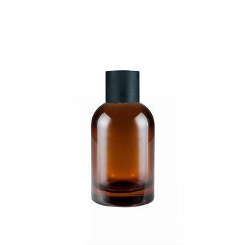 Флакон Orris-brown полупрозрачный 100 ml с крышкой &laquo;Wood-mini black&raquo; (Низкая посадка) 2204912-03+2405954 фото