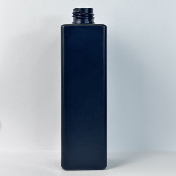 Пластиковый (HDPE) черный &laquo;Квадрат&raquo; 250 мл стандарта 24/410 с черным дозатором с гладким горлышком тип 2 2825000-03+2923122-02 фото