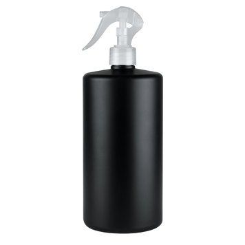 Пластиковий (HDPE) чорний флакон Астра 1000 мл стандарту 28/410 із напівпрозорим тригером 2805946-03+2905927 фото