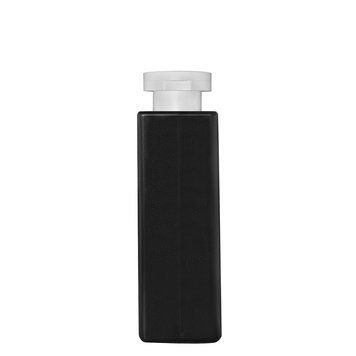 Пластиковый (HDPE) черный флакон &laquo;Квадрат&raquo; 250 мл стандарта 24/410 с белым флип-топом 2825000-03+2900010 фото