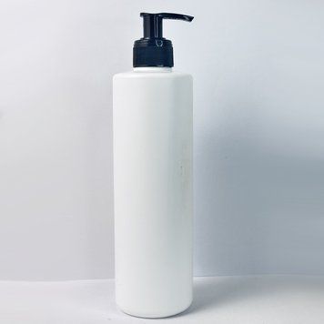 Пластиковый (HDPE) белый флакон &laquo;Астра&raquo; 500 мл стандарта 28/410 с черным ребристым дозатором 2805942-01+2900002 фото