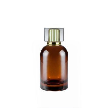 Флакон Orris-brown полупрозрачный 100 ml с крышкой &laquo;Vip gold mate&raquo; 2204912-03+2404739-07 фото